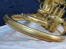 Olds Ambassador 3 Valve F Bell Front Alto Horn 1960's Serial #339647 Olds Ambassador 3 Valve F Bell Front Alto Horn 1960's Serial #339647