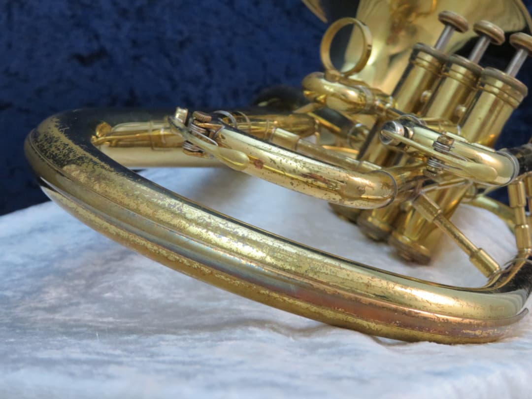 Olds Ambassador 3 Valve F Bell Front Alto Horn 1960's Serial #339647