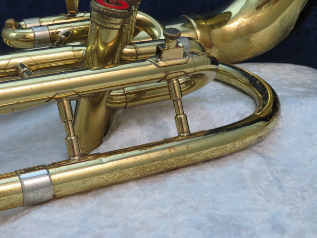 Olds Ambassador 3 Valve F Bell Front Alto Horn 1960's Serial #339647