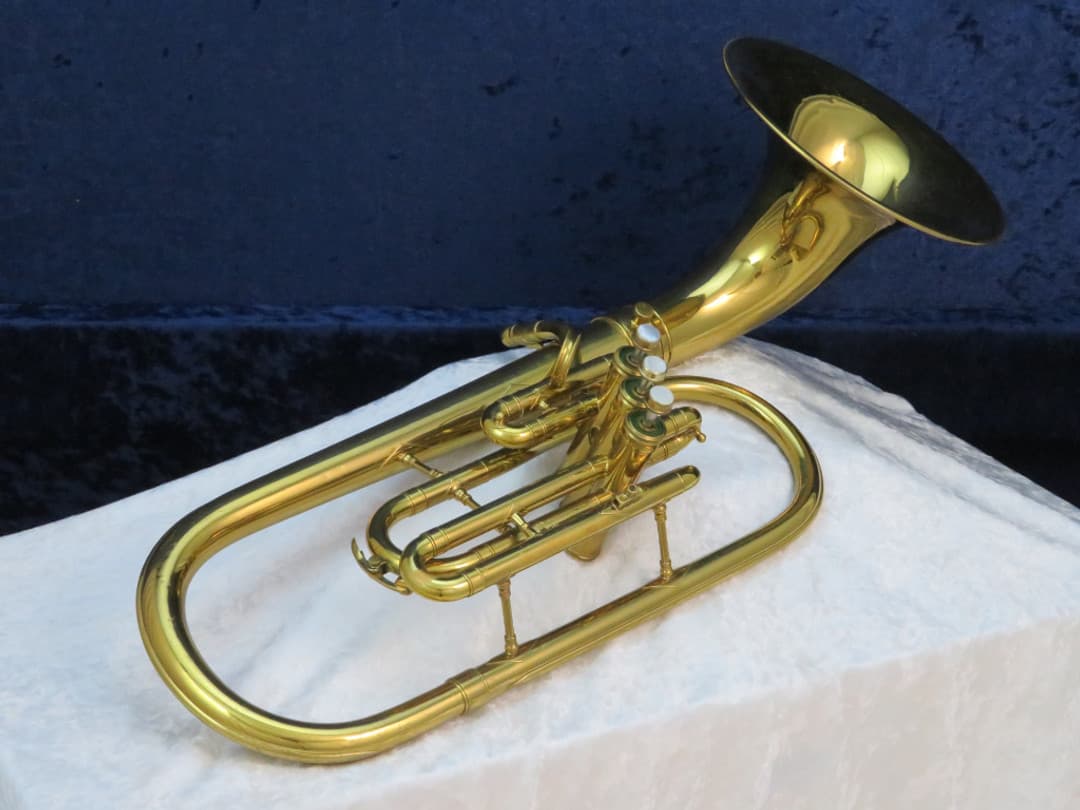 King 3 Valve F Bell Front Alto Horn 1960's Serial #411794