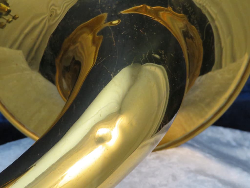 King 3 Valve F Bell Front Alto Horn 1960's Serial #411794