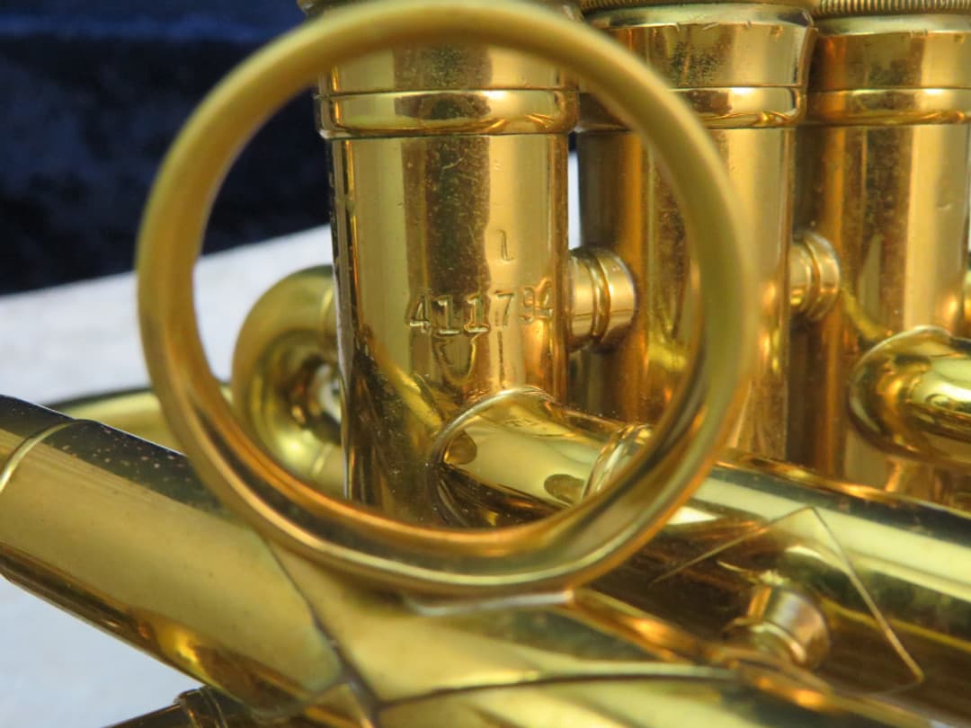 King 3 Valve F Bell Front Alto Horn 1960's Serial #411794