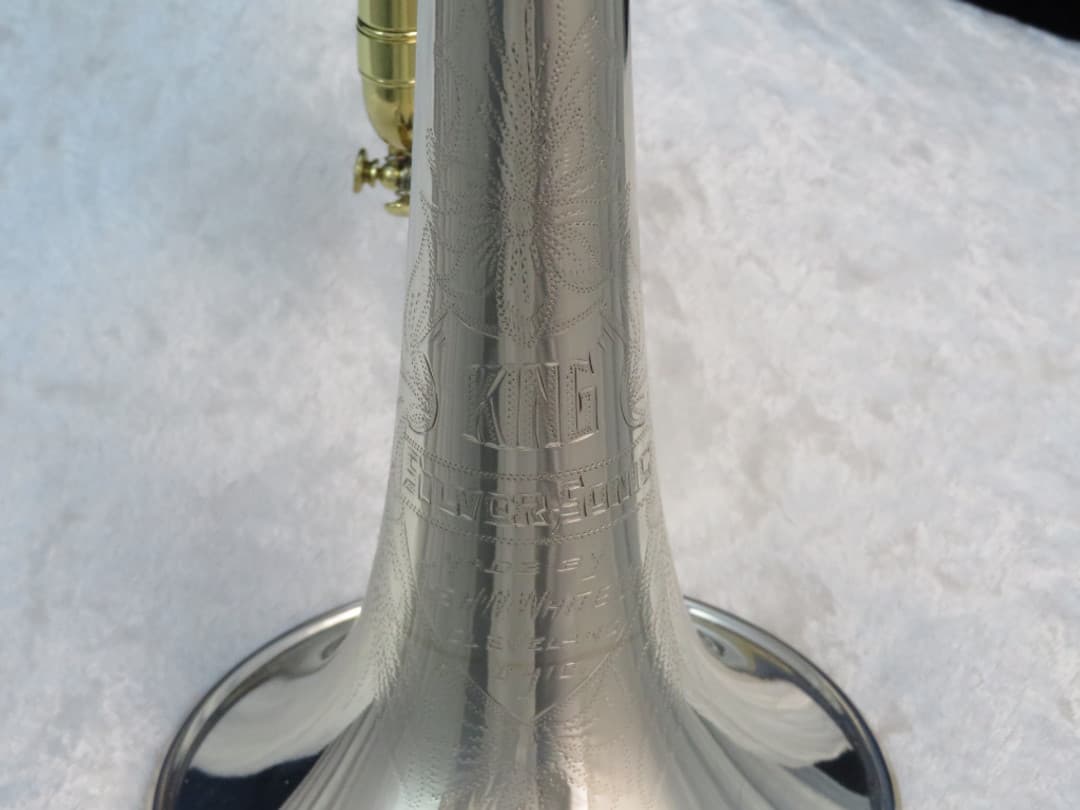 King Super 20 Silversonic Two Tone Cornet 1960 Serial #370431