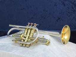 King Super 20 Silversonic Two Tone Cornet 1960's Serial #440419 King Super 20 Silversonic Two Tone Cornet 1960's Serial #440419