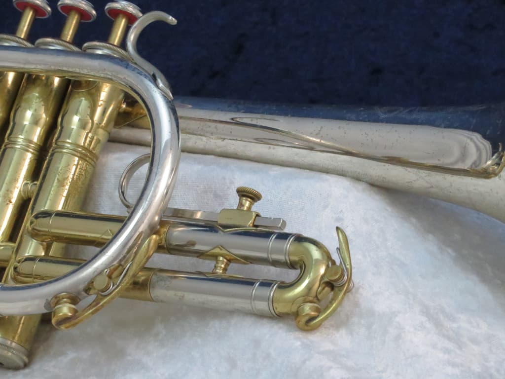 King Super 20 Silversonic Two Tone Cornet 1960's Serial #440419