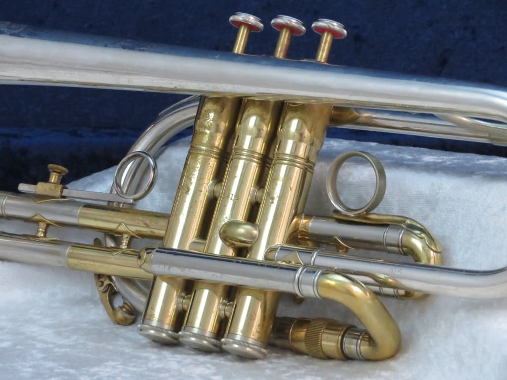King Super 20 Silversonic Two Tone Cornet 1960's Serial #440419