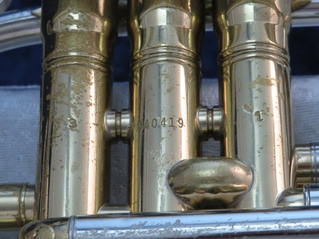 King Super 20 Silversonic Two Tone Cornet 1960's Serial #440419