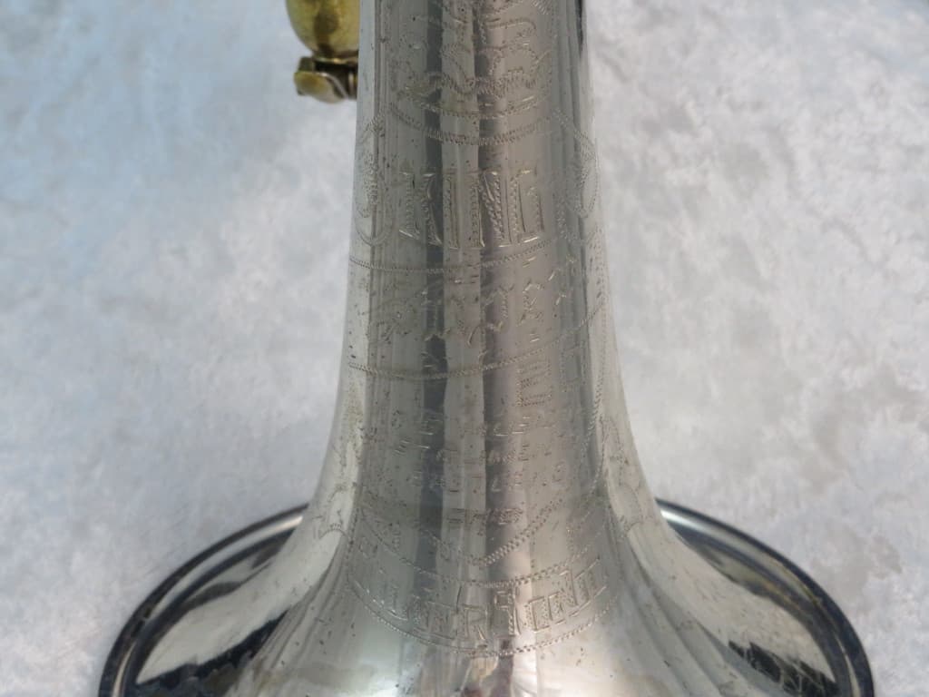 King Super 20 Silversonic Two Tone Cornet 1960's Serial #440419