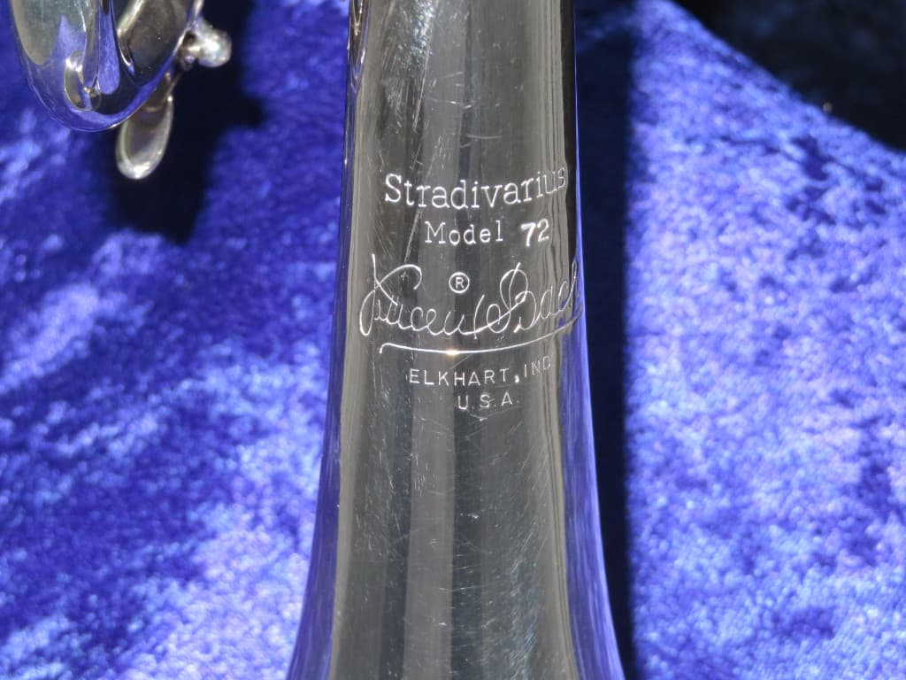 Bach Stradivarius Model 72 Silver Trumpet 1990's Serial #396152
