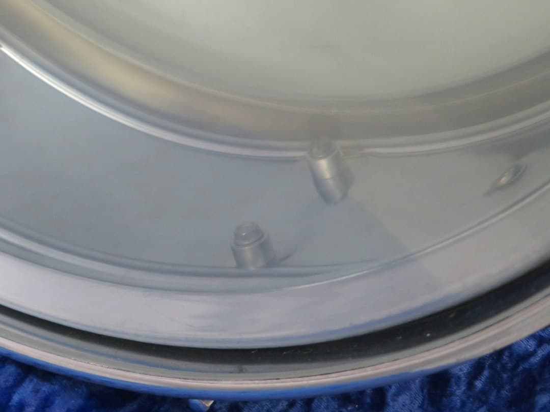 Rogers Powertone 5 x 14 Chrome Over Brass Snare Drum 1960's Serial #18177