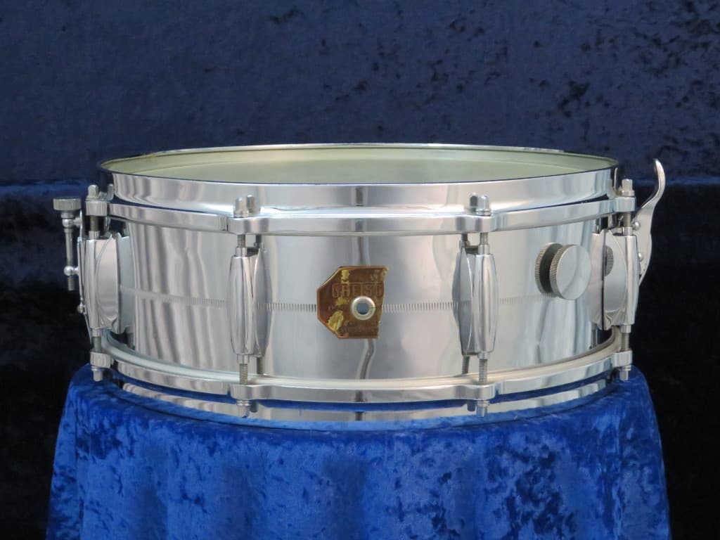 Gretsch 5 x 14 Chrome Over Brass Snare Drum 1970's Serial #isi2008 Gretsch 5 x 14 Chrome Over Brass Snare Drum 1970's Serial #isi2008