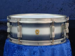 Ludwig 5.5 x 14 Blue and Silver Duco Snare Drum 1960's Serial #isi10555 Ludwig 5.5 x 14 Blue and Silver Duco Snare Drum 1960's Serial #isi10555
