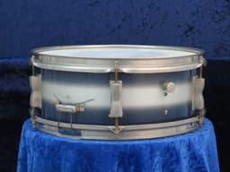 Ludwig 5.5 x 14 Blue and Silver Duco Snare Drum 1960's Serial #isi10555 Ludwig 5.5 x 14 Blue and Silver Duco Snare Drum 1960's Serial #isi10555