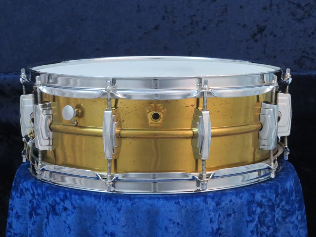Ludwig Supraphonic 5 x 14 Brass Snare Drum 1960's Serial #isi10919 Ludwig Supraphonic 5 x 14 Brass Snare Drum 1960's Serial #isi10919
