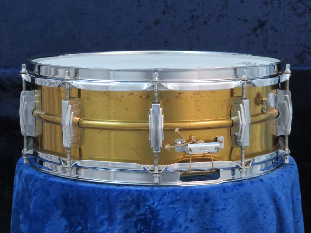 Ludwig Supraphonic 5 x 14 Brass Snare Drum 1960's Serial #isi10919