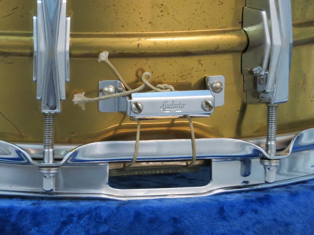 Ludwig Supraphonic 5 x 14 Brass Snare Drum 1960's Serial #isi10919