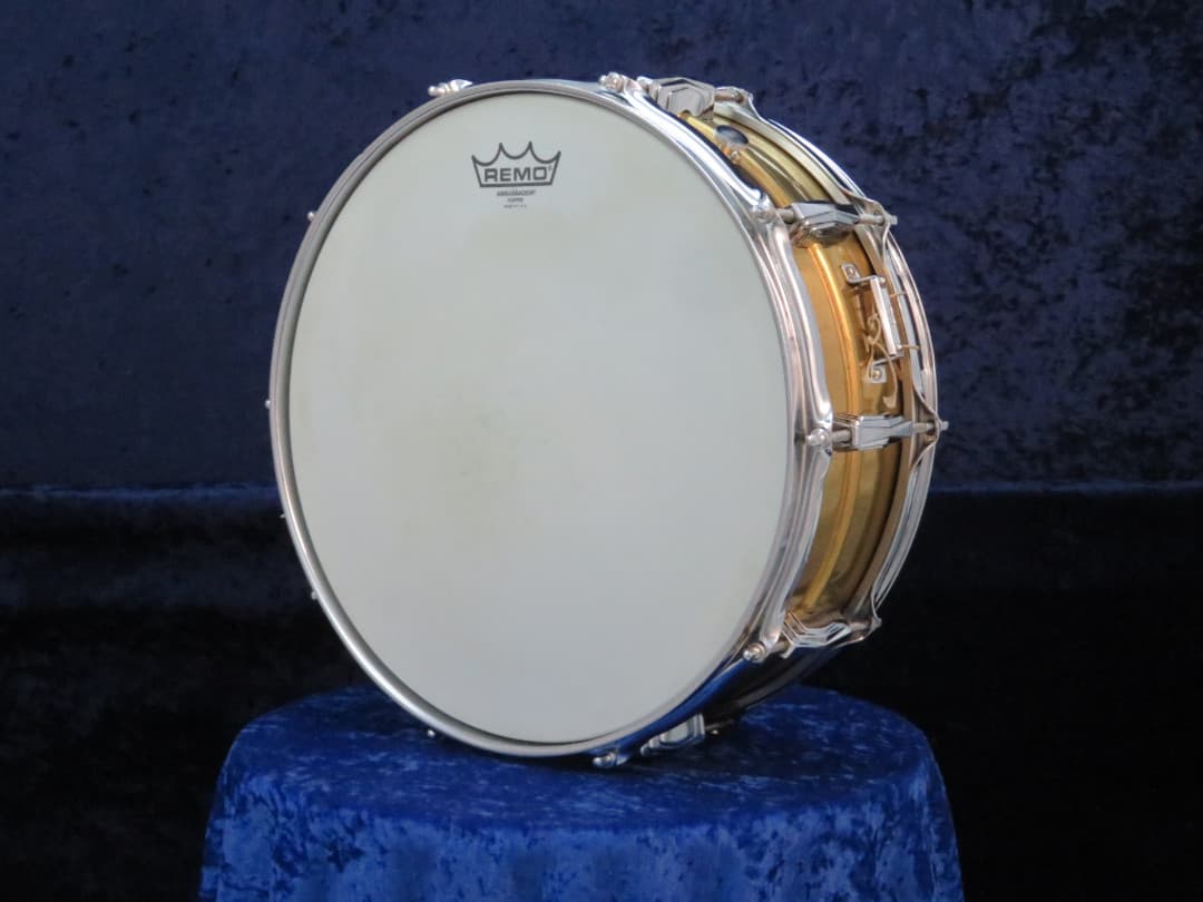 Ludwig Supraphonic 5 x 14 Brass Snare Drum 1960's Serial #isi10919