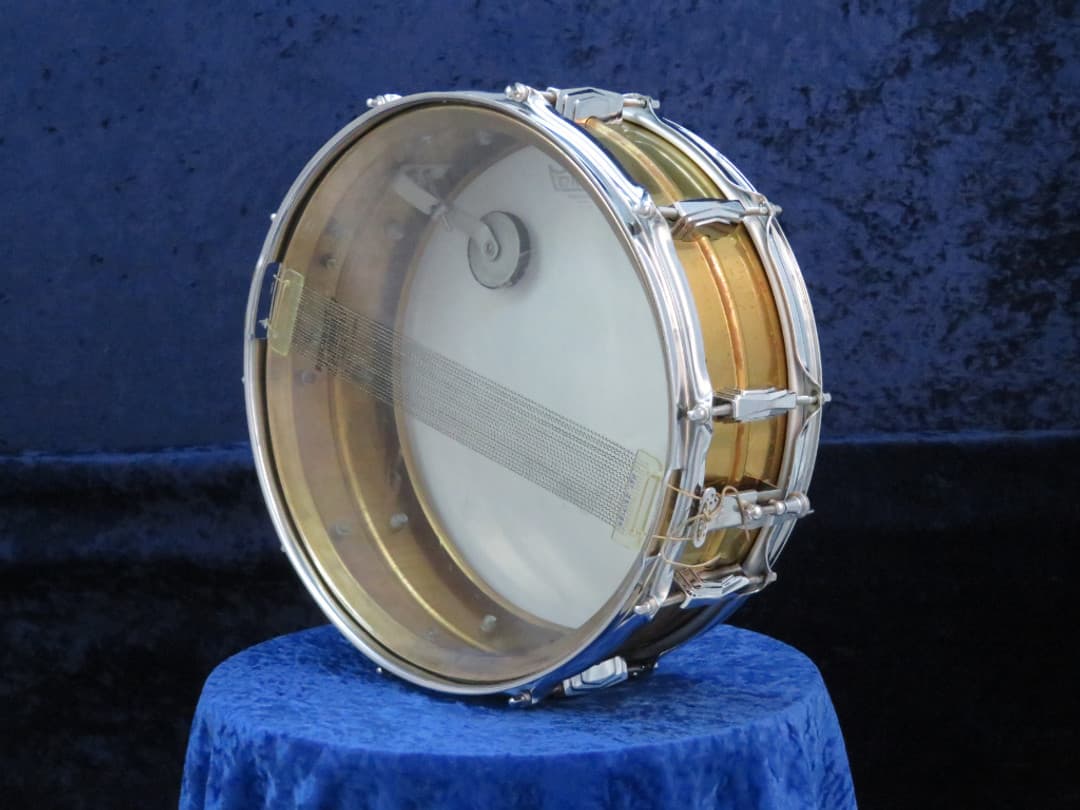 Ludwig Supraphonic 5 x 14 Brass Snare Drum 1960's Serial #isi10919