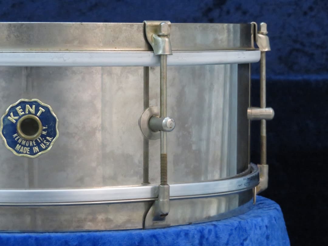 Kent 5 x 14 Steel Snare Drum 1960's Serial #isi11146