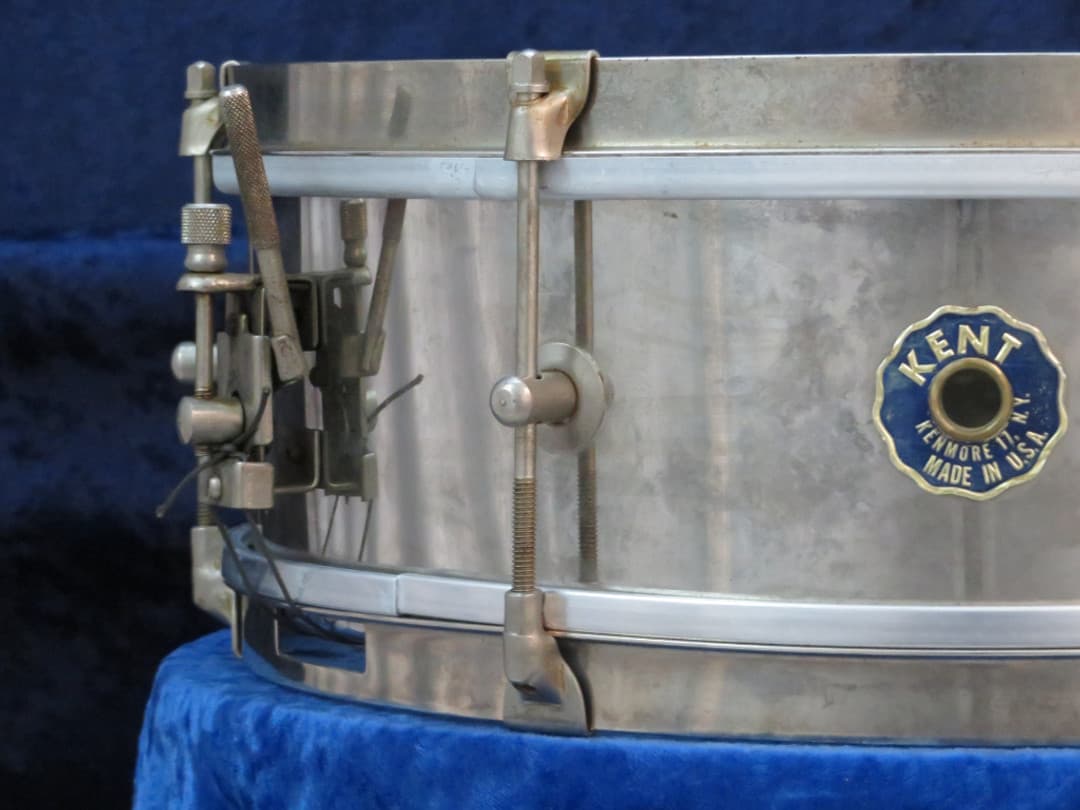 Kent 5 x 14 Steel Snare Drum 1960's Serial #isi11146