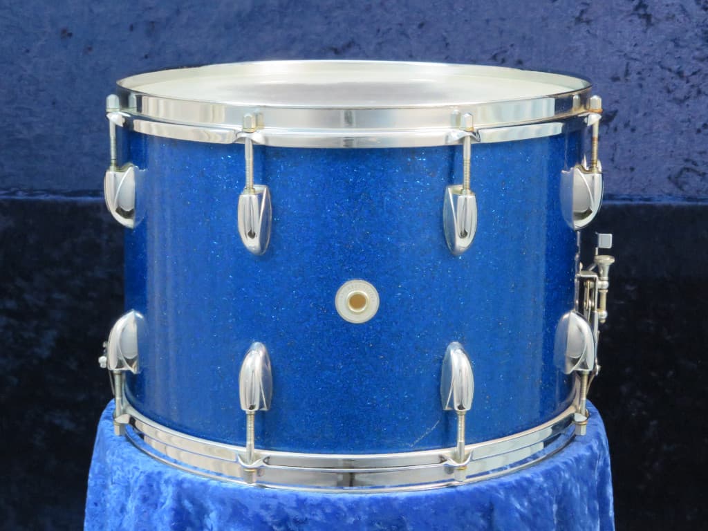 Walberg & Auge Perfection 10 x 14 Blue Sparkle Wood Snare Drum 1968 Serial #9-68 Walberg & Auge Perfection 10 x 14 Blue Sparkle Wood Snare Drum 1968 Serial #9-68