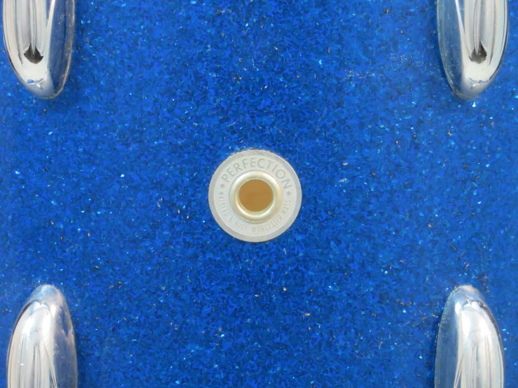Walberg & Auge Perfection 10 x 14 Blue Sparkle Wood Snare Drum 1968 Serial #9-68