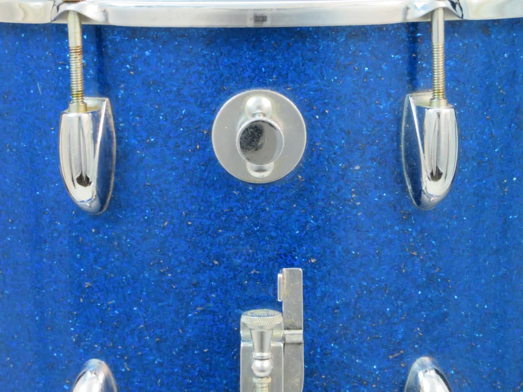 Walberg & Auge Perfection 10 x 14 Blue Sparkle Wood Snare Drum 1968 Serial #9-68