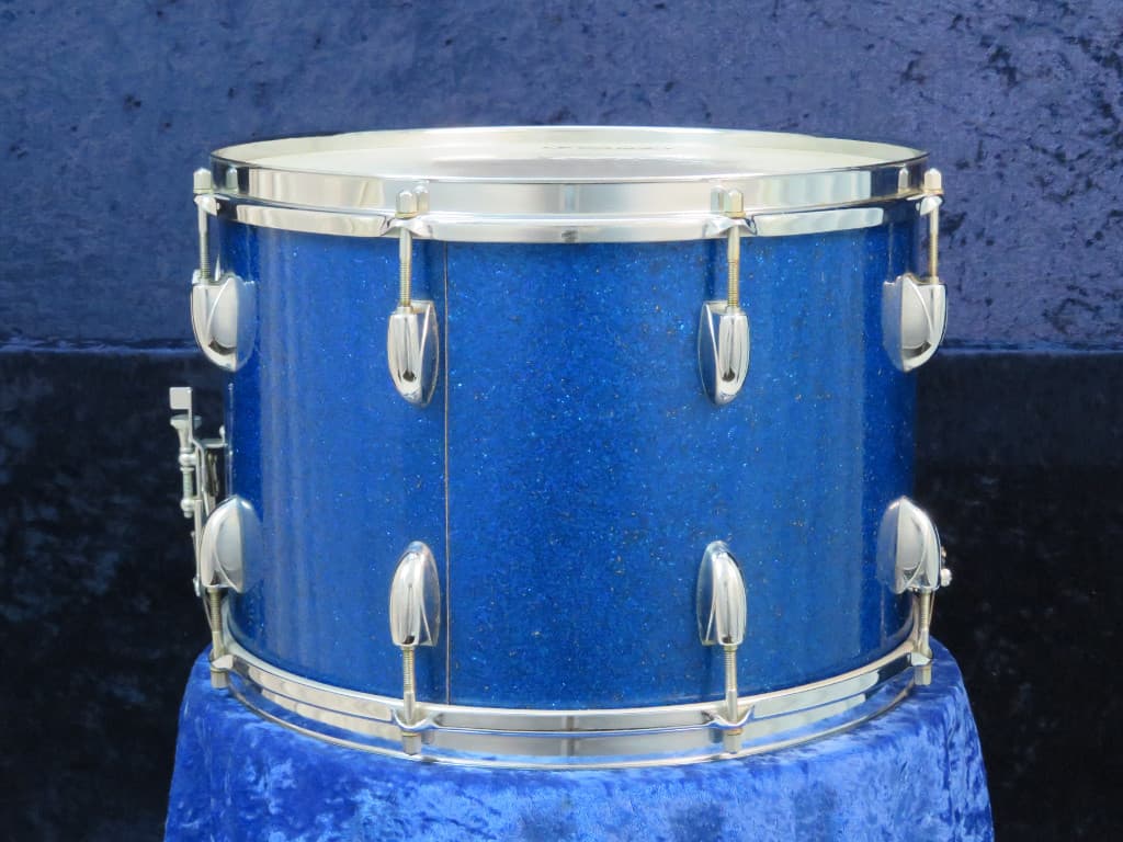Walberg & Auge Perfection 10 x 14 Blue Sparkle Wood Snare Drum 1968 Serial #9-68