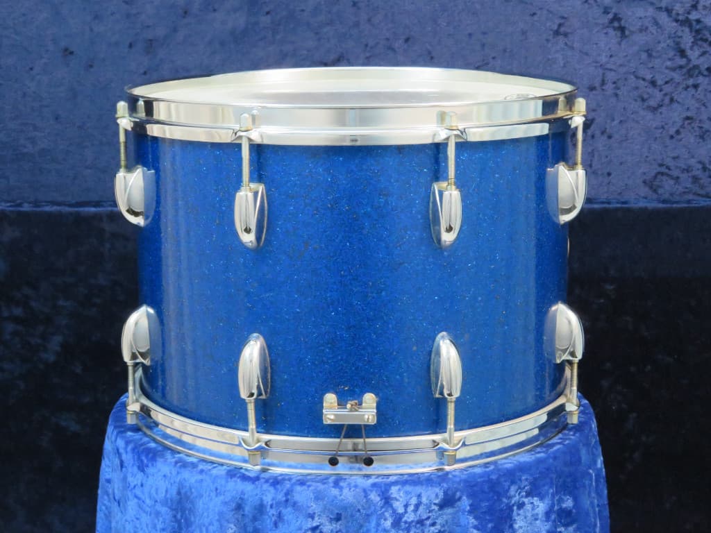 Walberg & Auge Perfection 10 x 14 Blue Sparkle Wood Snare Drum 1968 Serial #9-68