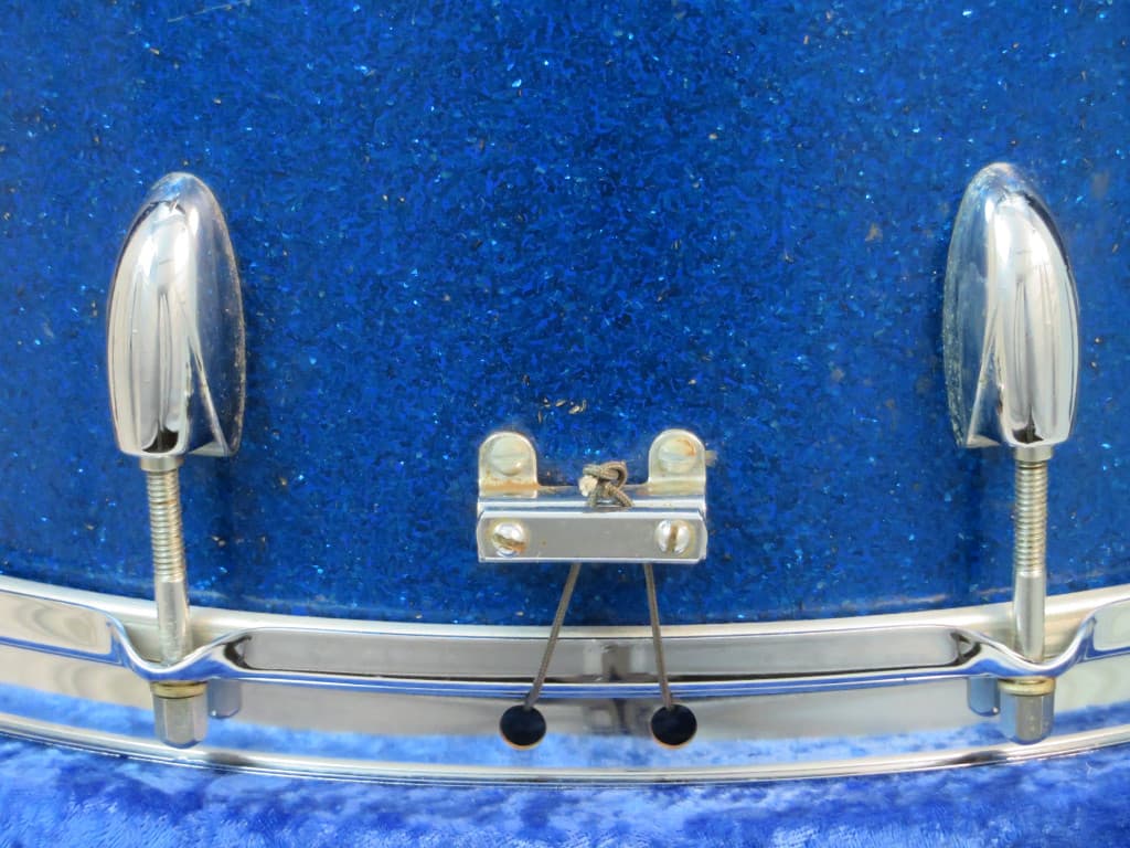 Walberg & Auge Perfection 10 x 14 Blue Sparkle Wood Snare Drum 1968 Serial #9-68