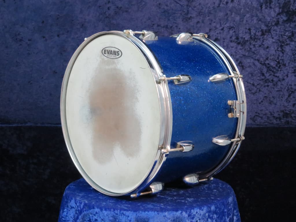 Walberg & Auge Perfection 10 x 14 Blue Sparkle Wood Snare Drum 1968 Serial #9-68
