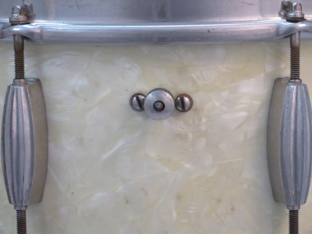 Slingerland Radio King 5.5 x 14 Marine Pearl Wood Snare Drum 1940's Serial #isi9418