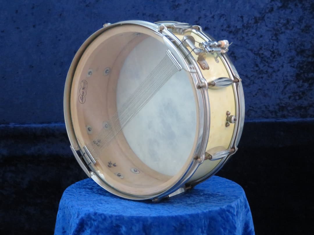 Slingerland Radio King 5.5 x 14 Marine Pearl Wood Snare Drum 1940's Serial #isi9418