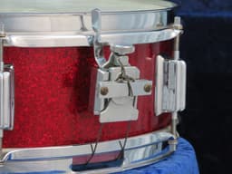 Rogers Luxor 5 x 14 Sparkling Red Pearl Wood Snare Drum 1960's Serial #13364 Rogers Luxor 5 x 14 Sparkling Red Pearl Wood Snare Drum 1960's Serial #13364