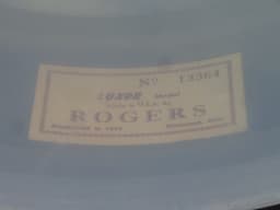 Rogers Luxor 5 x 14 Sparkling Red Pearl Wood Snare Drum 1960's Serial #13364 Rogers Luxor 5 x 14 Sparkling Red Pearl Wood Snare Drum 1960's Serial #13364