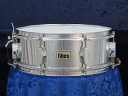 Fibes 5 x 14 Silver Fiberglass Snare Drum Serial #isi11127 Fibes 5 x 14 Silver Fiberglass Snare Drum Serial #isi11127
