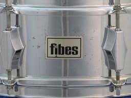 Fibes 5 x 14 Silver Fiberglass Snare Drum Serial #isi11127 Fibes 5 x 14 Silver Fiberglass Snare Drum Serial #isi11127