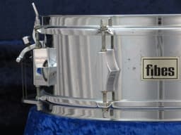 Fibes 5 x 14 Silver Fiberglass Snare Drum Serial #isi11127 Fibes 5 x 14 Silver Fiberglass Snare Drum Serial #isi11127