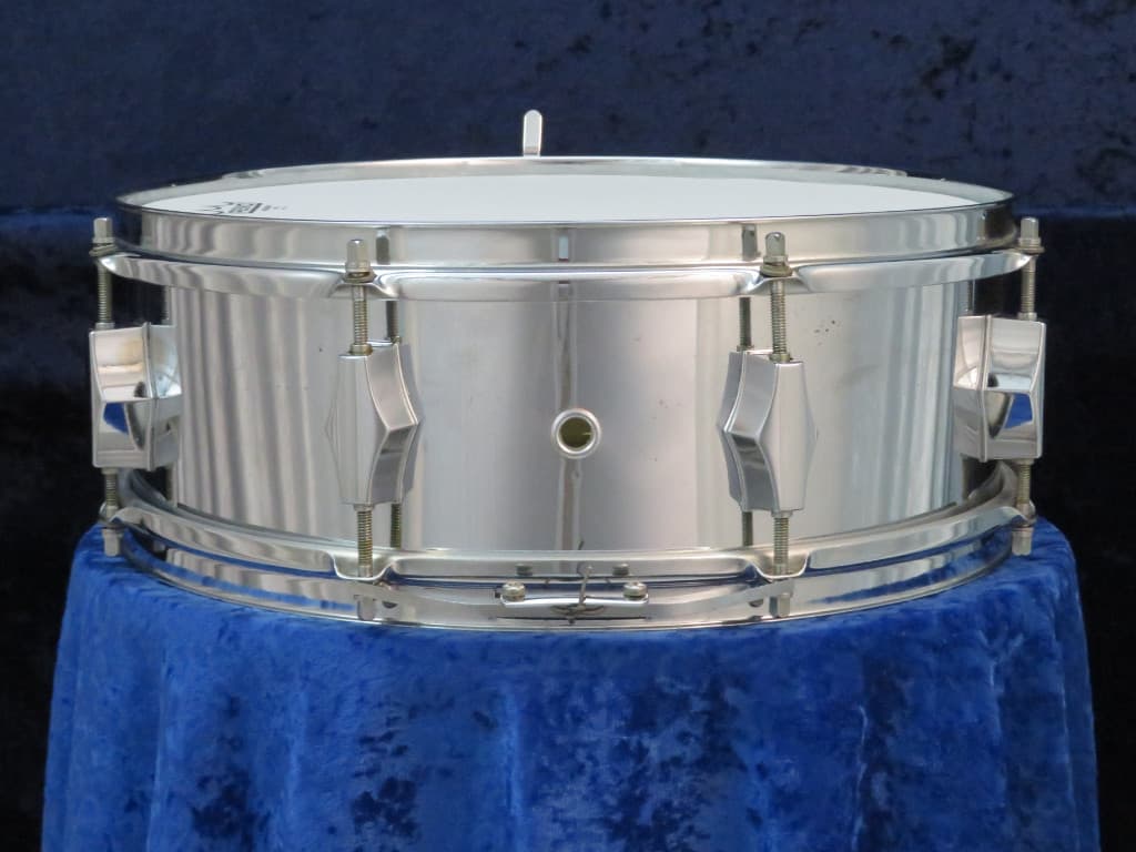 Fibes 5 x 14 Silver Fiberglass Snare Drum Serial #isi11127