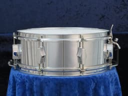 Fibes 5 x 14 Silver Fiberglass Snare Drum Serial #isi11127 Fibes 5 x 14 Silver Fiberglass Snare Drum Serial #isi11127