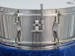 Fibes 5 x 14 Silver Fiberglass Snare Drum Serial #isi11127 Fibes 5 x 14 Silver Fiberglass Snare Drum Serial #isi11127