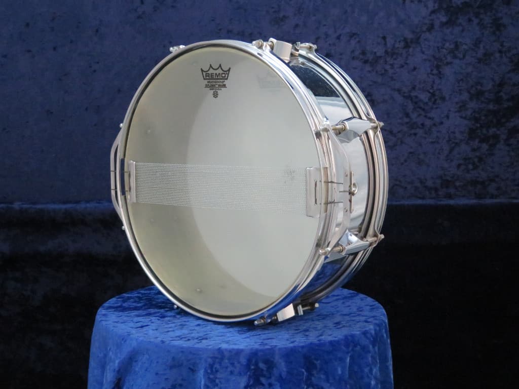 Fibes 5 x 14 Silver Fiberglass Snare Drum Serial #isi11127