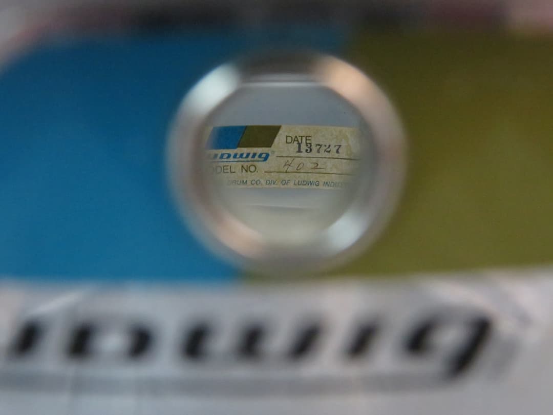 Ludwig No. 402 Acrolite 6.5 x 14 Aluminum Snare Drum 1970's Serial #933674