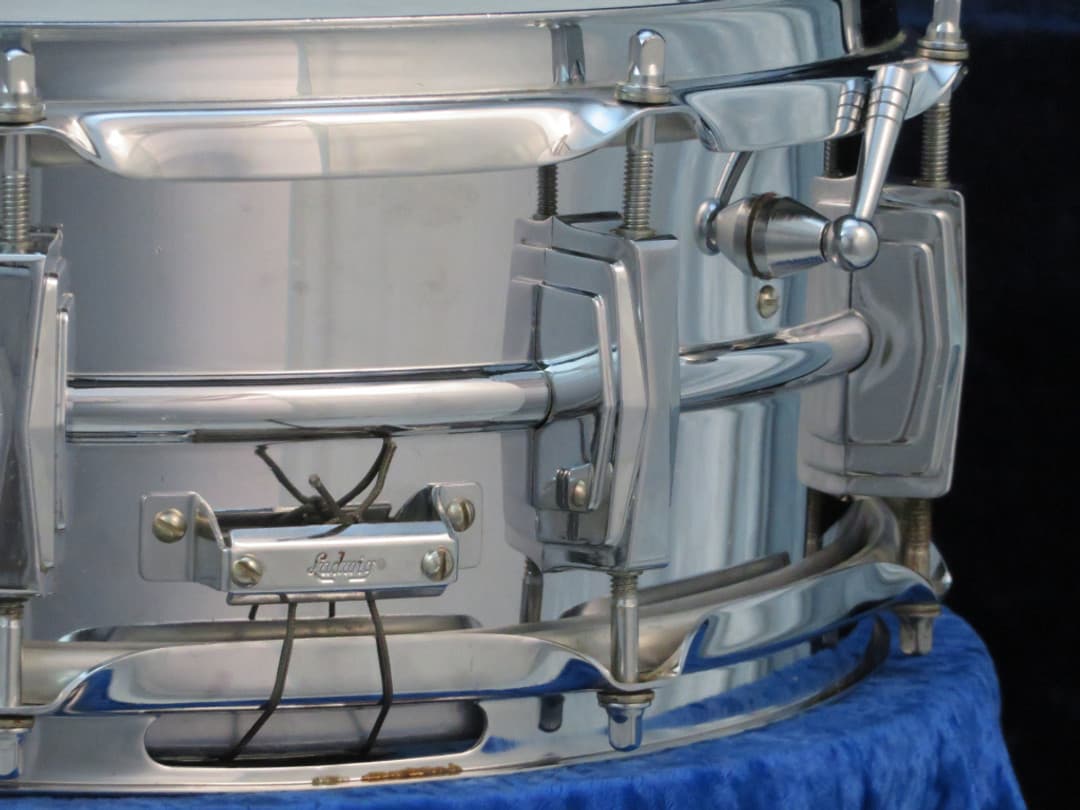 Ludwig Supraphonic 5 x 14 Chrome Snare Drum 1966 Serial #311689