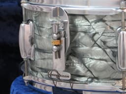 Slingerland 5.5 x 14 Light Blue Pearl Wood Snare Drum 1960's Serial #104717 Slingerland 5.5 x 14 Light Blue Pearl Wood Snare Drum 1960's Serial #104717