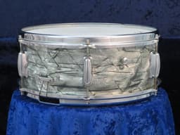 Slingerland 5.5 x 14 Light Blue Pearl Wood Snare Drum 1960's Serial #104717 Slingerland 5.5 x 14 Light Blue Pearl Wood Snare Drum 1960's Serial #104717