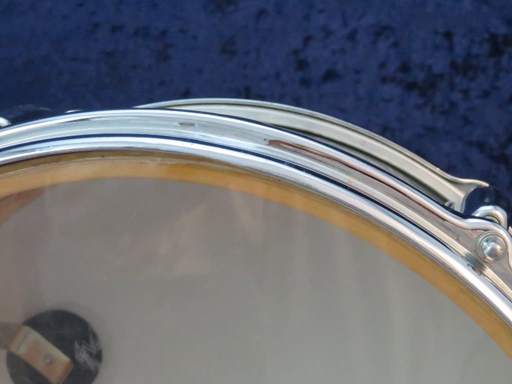 Slingerland 5.5 x 14 Light Blue Pearl Wood Snare Drum 1960's Serial #104717