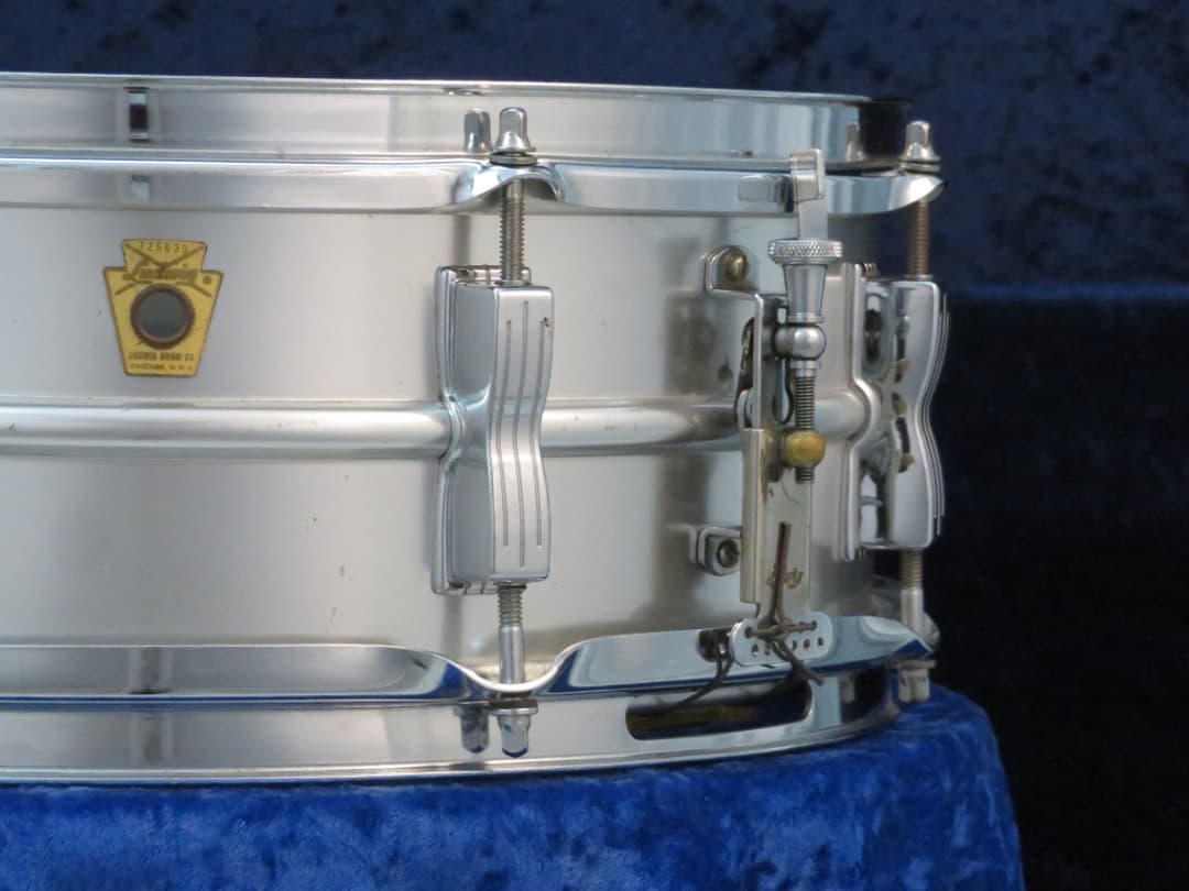 Ludwig Acrolite 5 x 14 Aluminum Snare Drum 1969 Serial #725030