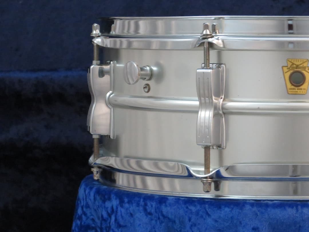 Ludwig Acrolite 5 x 14 Aluminum Snare Drum 1969 Serial #725030