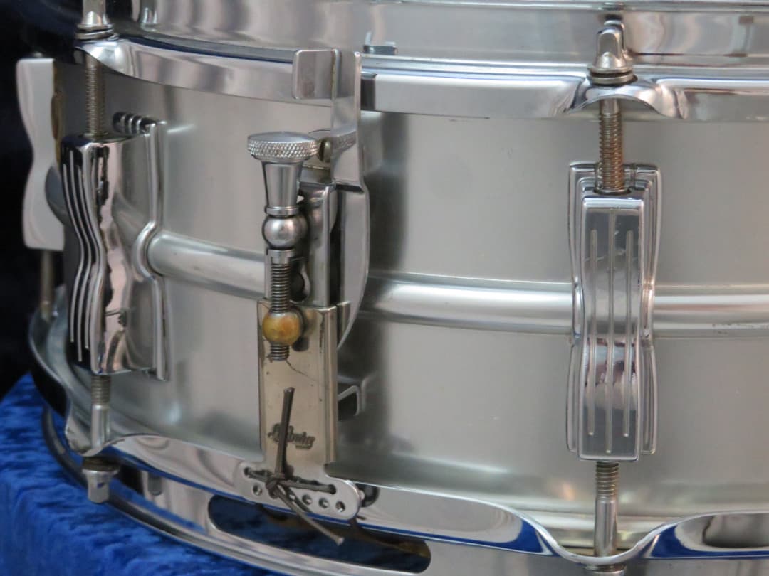 Ludwig Acrolite 5 x 14 Aluminum Snare Drum 1969 Serial #725030